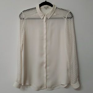 Reiss Sheer Blouse